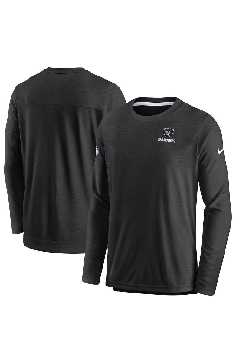Nike Men's Nike Black Las Vegas Raiders Sideline Lockup Performance Long Sleeve T-Shirt, Alternate, color, 