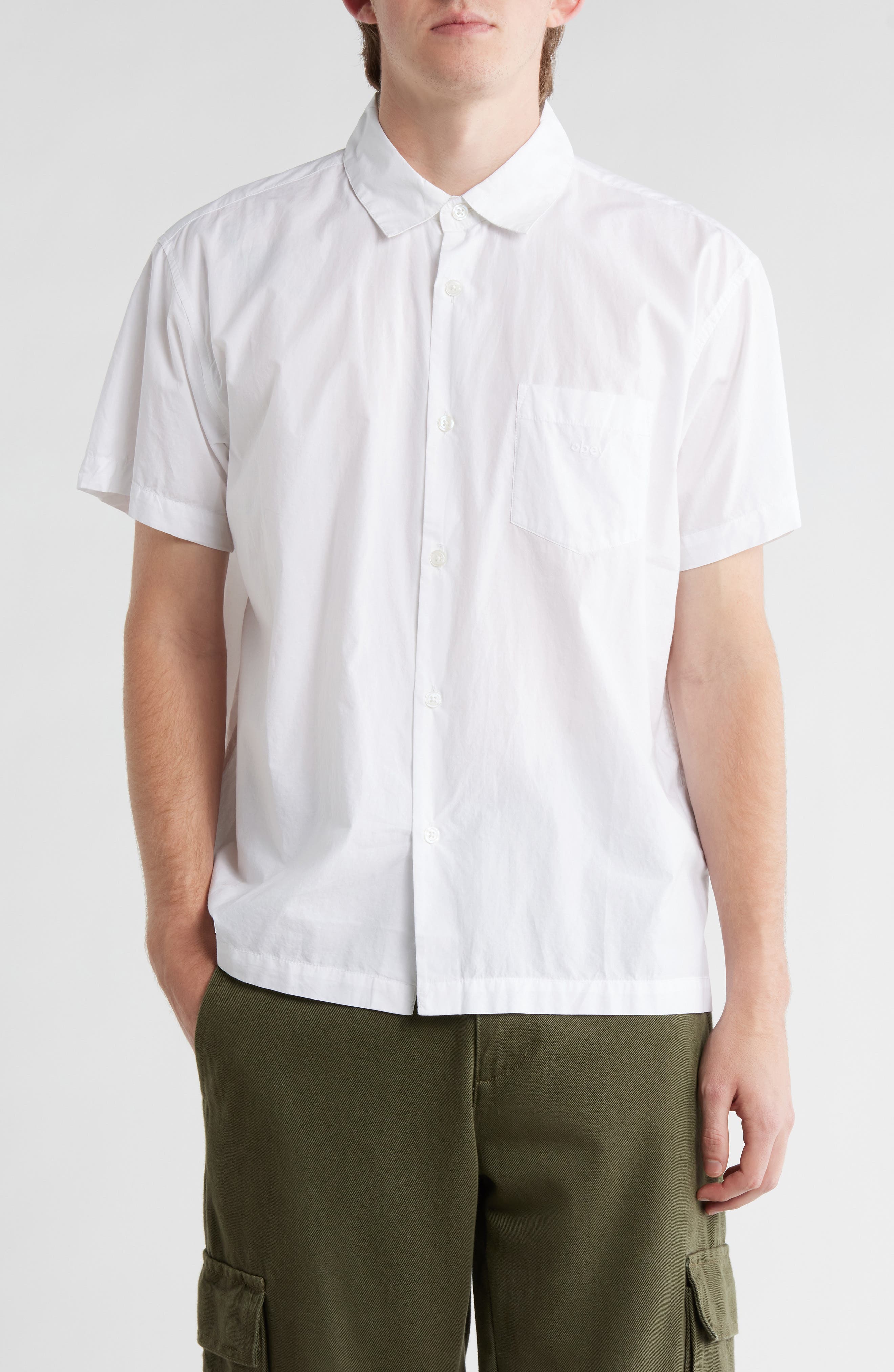 Obey Wire Short Sleeve Button-Up Shirt