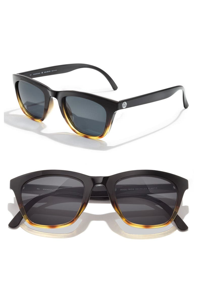 Manresa 49mm Polarized Sunglasses, Main, color, BLACK TORTOISE SLATE