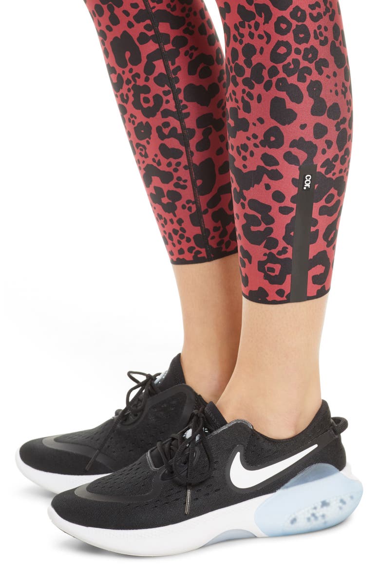 Leopard Leggings, Alternate, color, APRICOT
