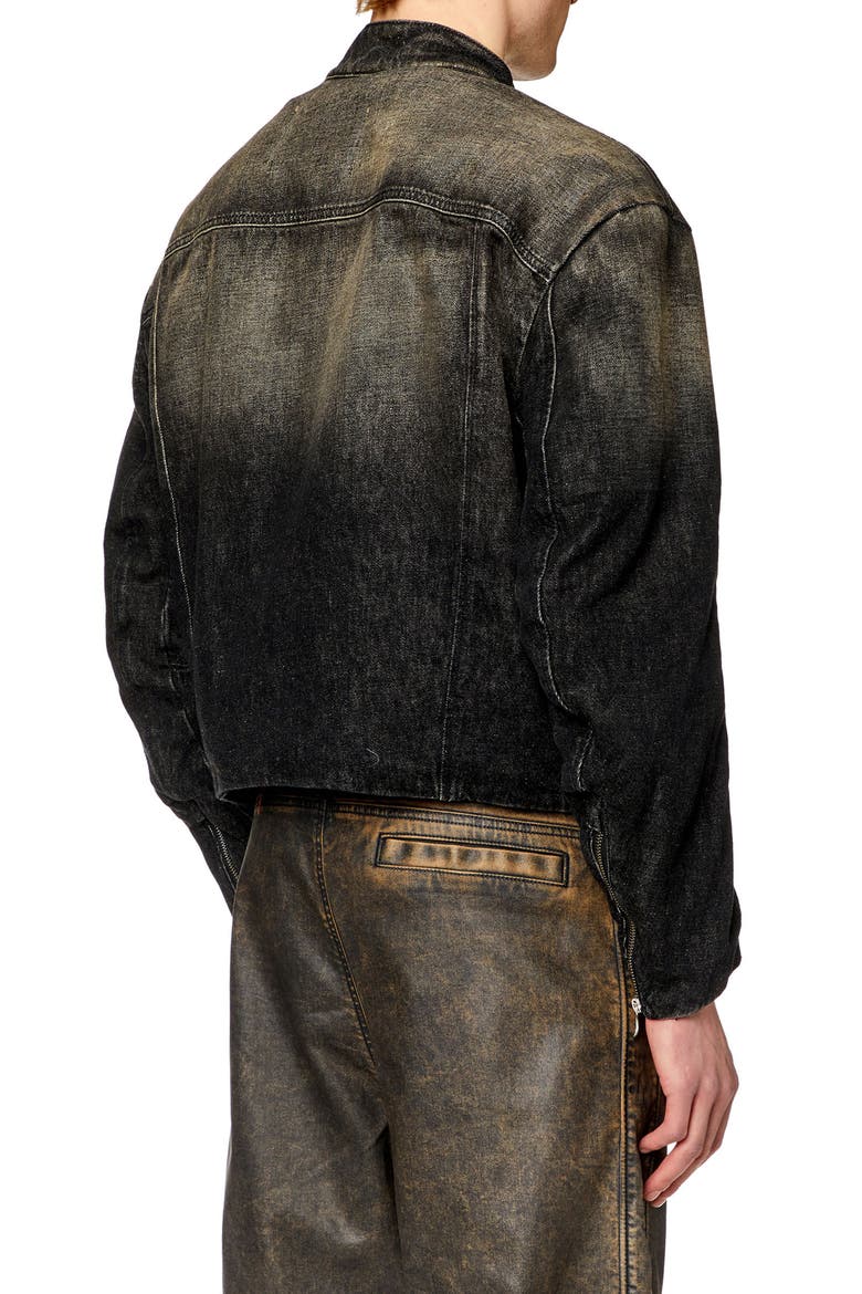Marge Denim Jacket, Alternate, color, BLACK