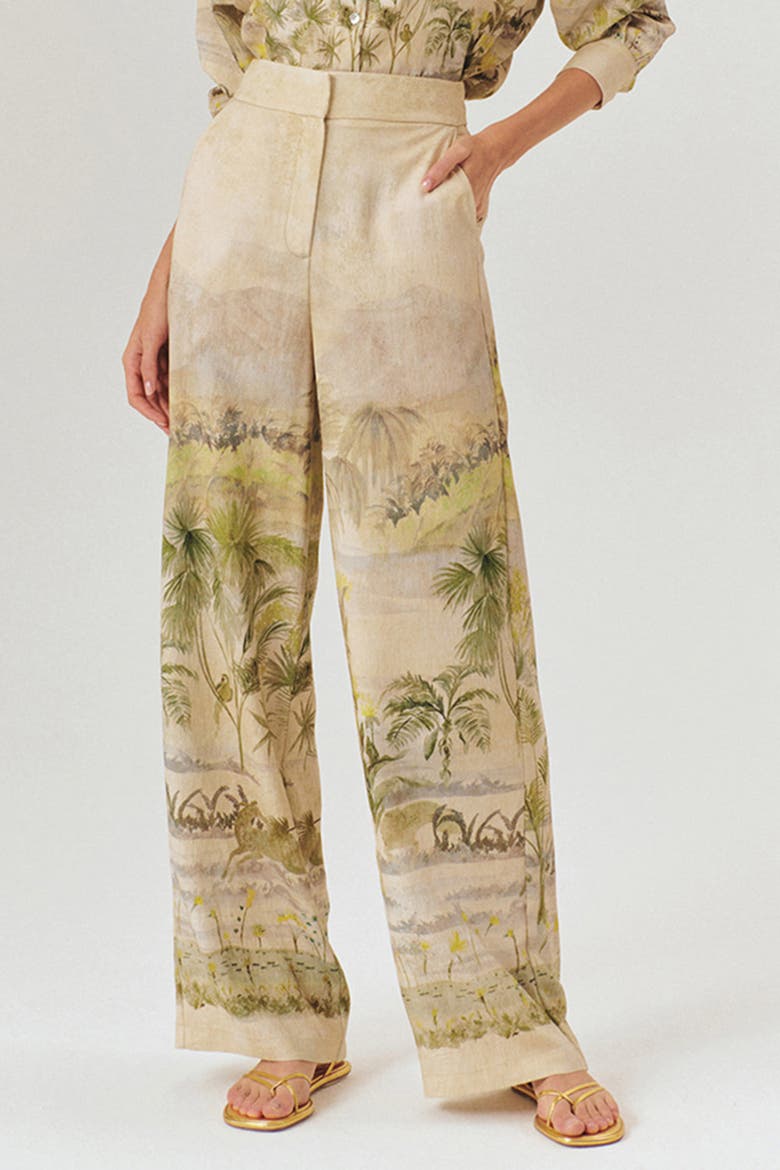 Cecelia Classic Relaxed Wide Legs, Alternate, color, Beige