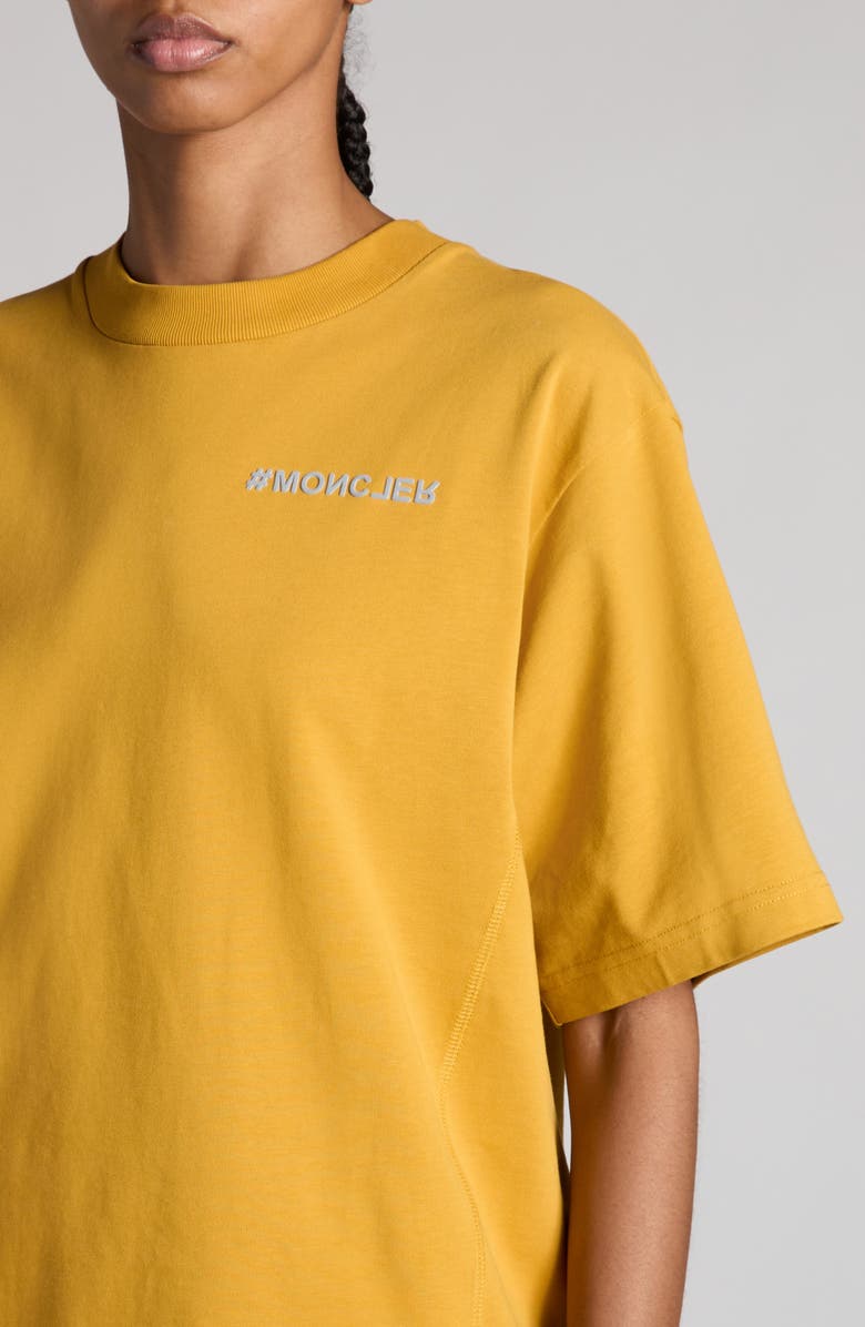 Moncler Grenoble Logo Short Sleeve Cotton Sweatshirt, Alternate, color,