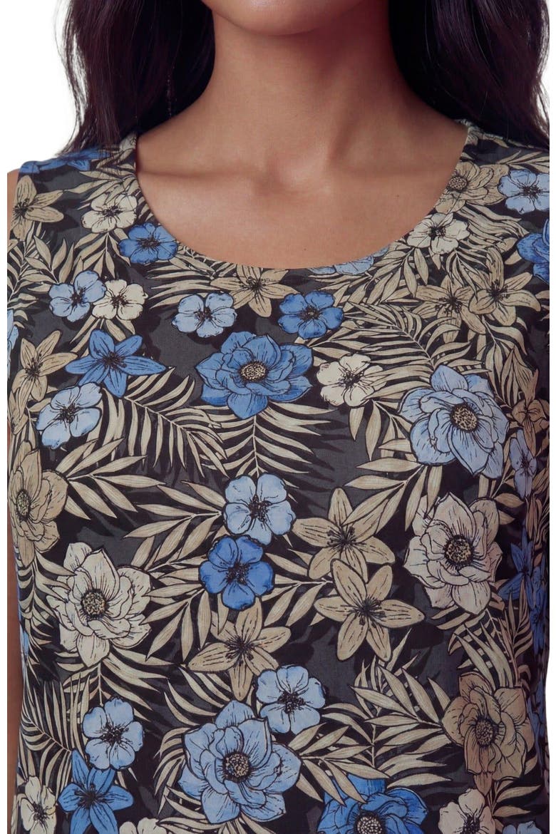 Tropical Mix Womens Muscle Tank, Alternate, color, TROPICAL MIX BLACK