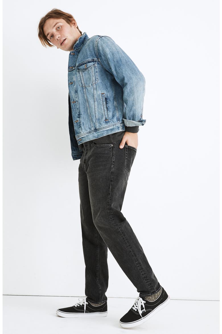 Relaxed Fit Tapered Leg Authentic Flex Jeans, Alternate, color, CLAYBROOK