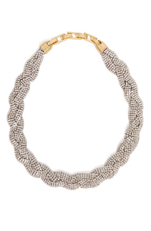 Fete Pavé Crystal Collar Necklace