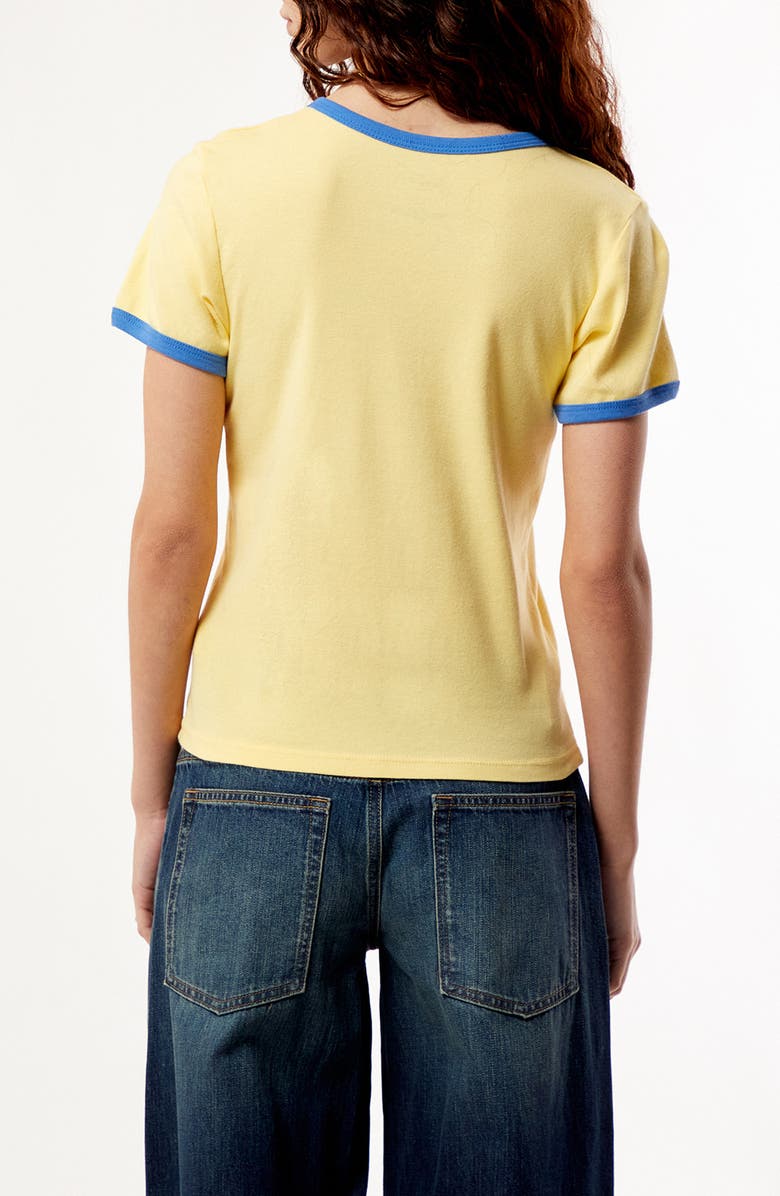 PacSun Paradise Skimmer Ringer Graphic T-Shirt, Alternate, color, Yellow