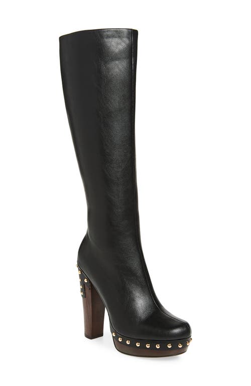 Jeffrey Campbell Kamari Knee High Platform Boot In Black