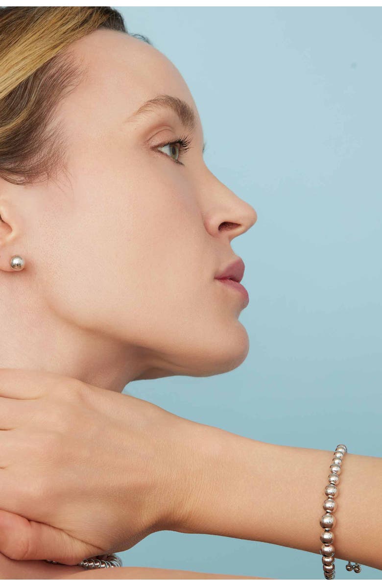 Oradina Belle of the Ball Adjustable Bracelet in Sterling Silver, Alternate, color, Silver