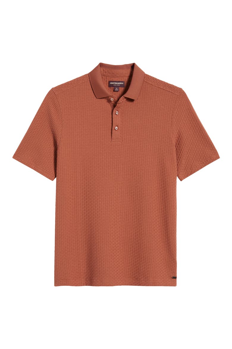 Tilson Textured Performance Polo, Alternate, color, TERRACOTTA