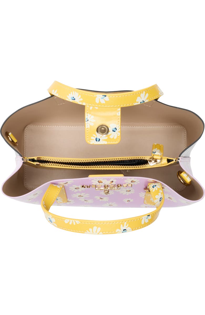 Kurt Geiger London Hampstead Small Tote, Alternate, color, Lavender/ Black Multi