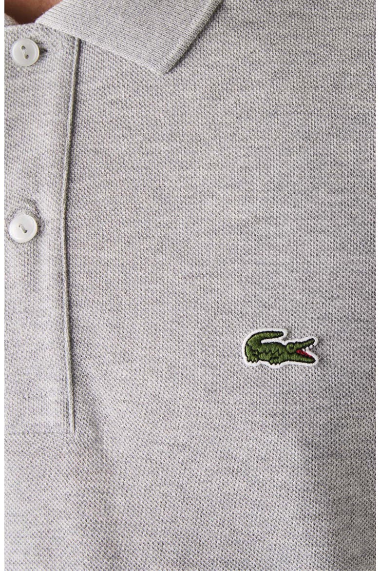 Slim Fit Piqué Polo, Alternate, color, SILVER CHINE