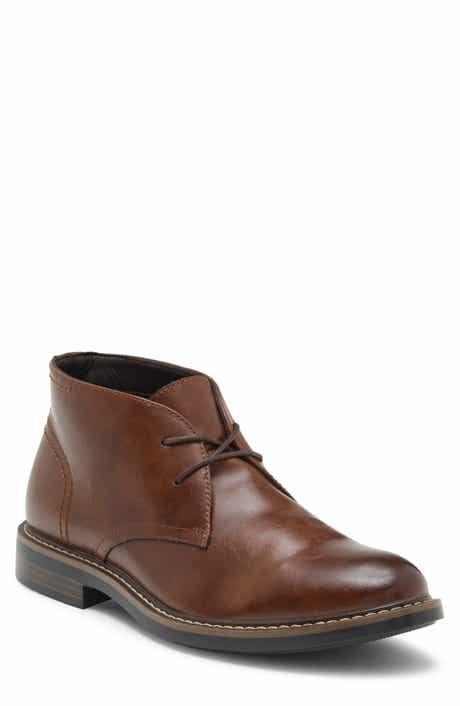 Faux Leather Chukka Boot