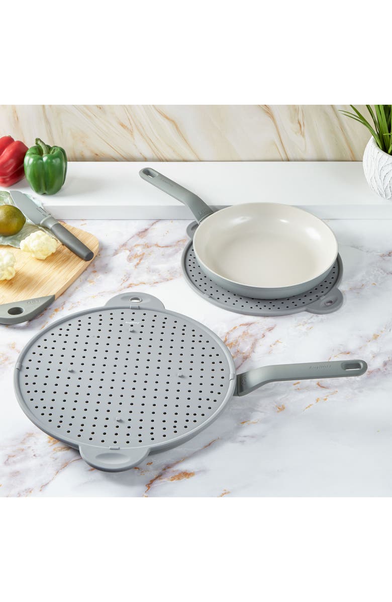 BergHOFF 2-Pack Assorted Silicone Splatter Screens, Alternate, color, Grey