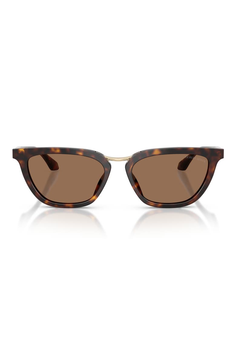 54mm Butterfly Sunglasses, Main, color, HAVANA / DARK BROWN