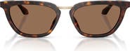 ARMANI 54mm Butterfly Sunglasses