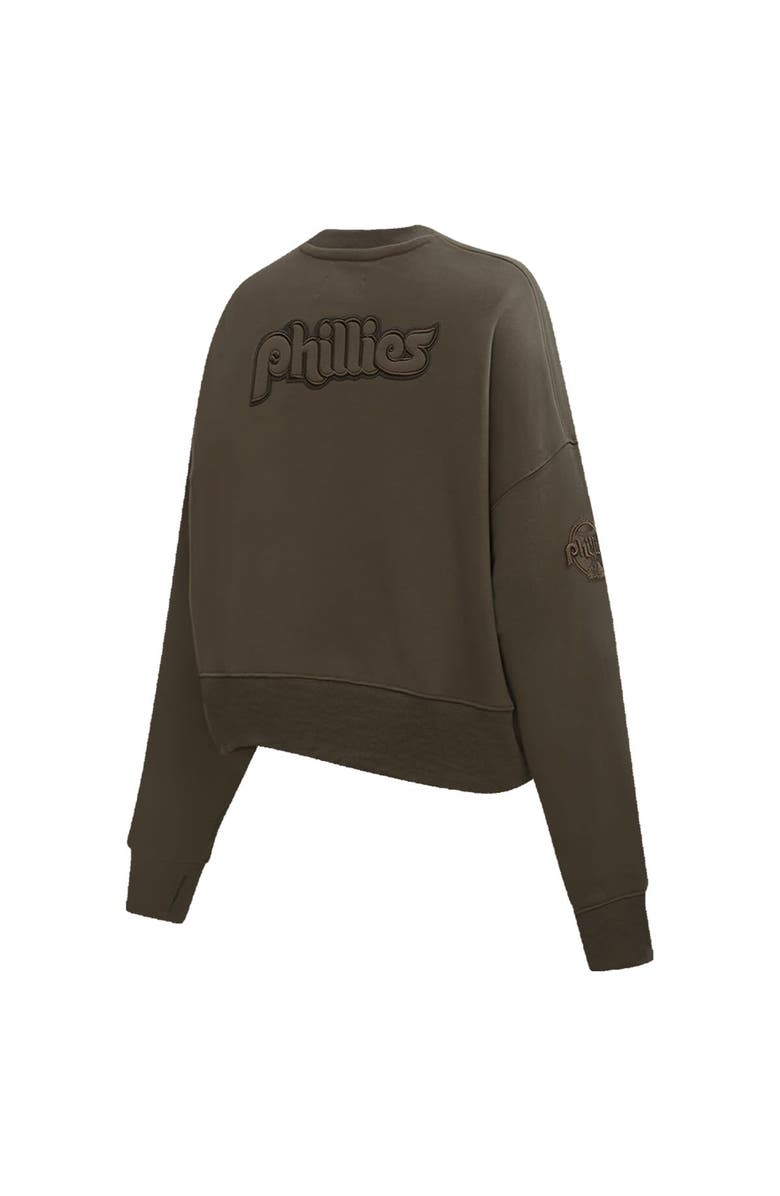 PRO STANDARD Women's Pro Standard Brown Philadelphia Phillies Fleece Pullover Sweatshirt, Alternate, color, 
