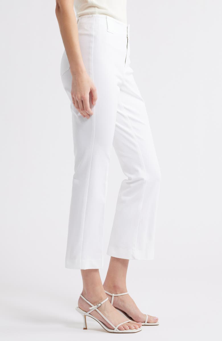 NIC+ZOE Plaza Ankle Demi Bootcut Pants, Alternate, color, Paper White