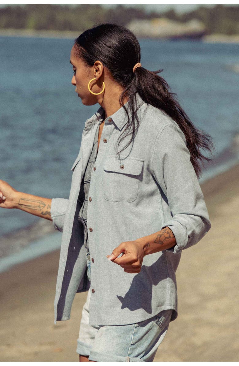 Bridge & Burn Lenon Shirt, Alternate, color, Denim Twill