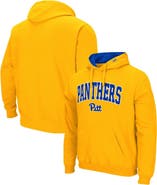 COLOSSEUM Men's Colosseum Gold Pitt Panthers Arch & Logo 3.0 Pullover Hoodie