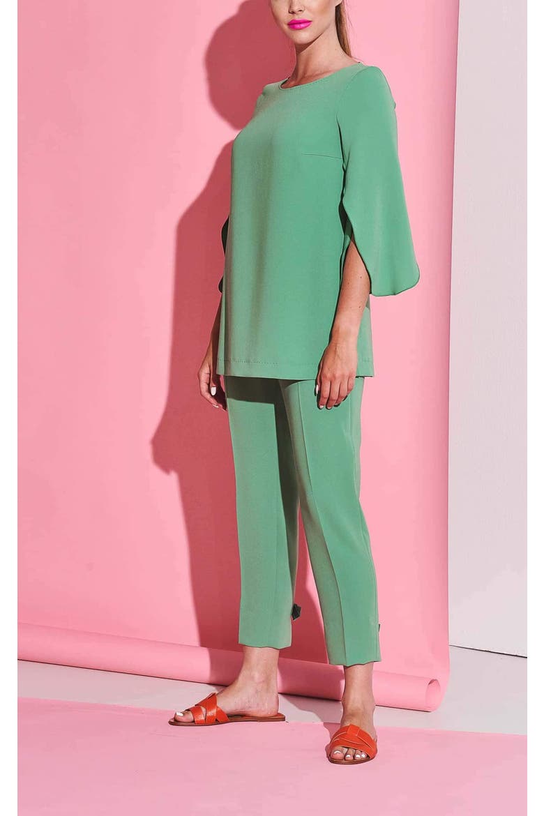 Casual Tunic Half Sleeve, Alternate, color, Green