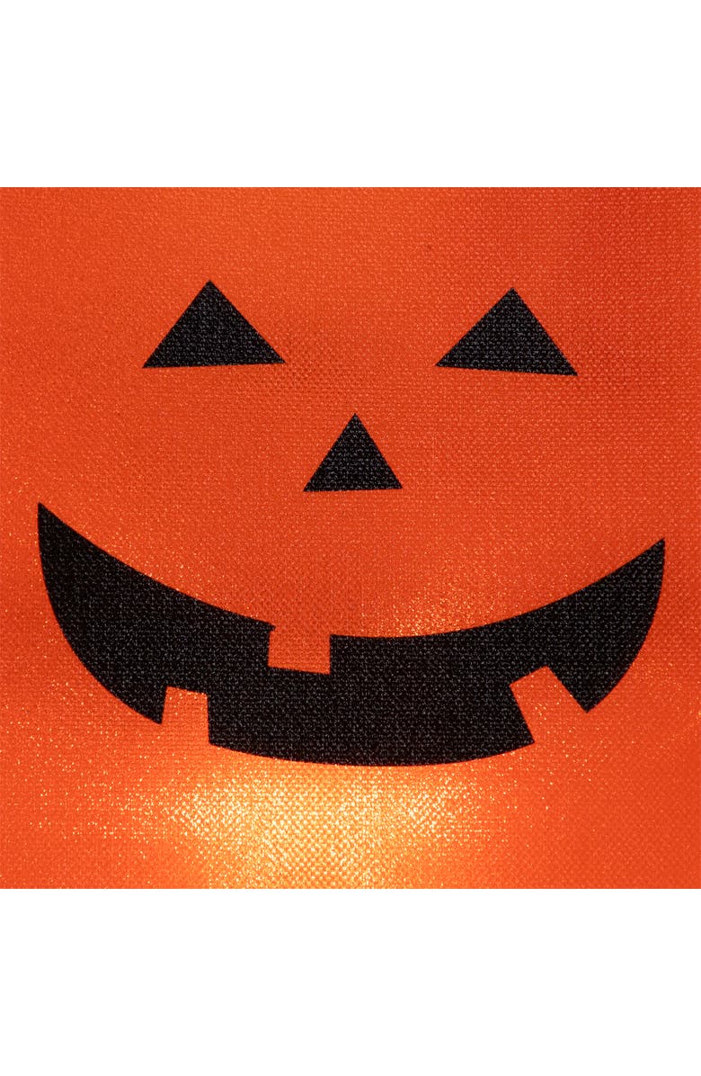 Northlight Lighted Jack-O-Lantern Halloween Outdoor Luminary Pathway Markers - 9.5" - Set of 3, Alternate, color, Orange