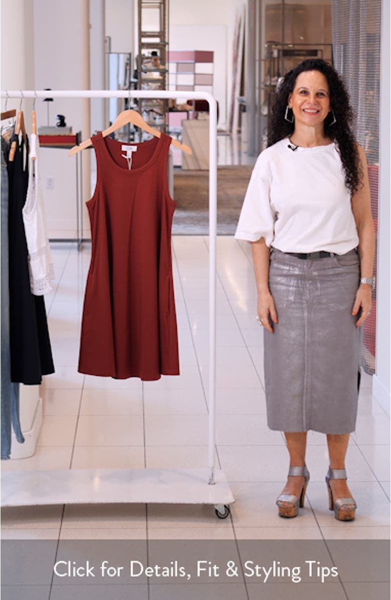 Organic Cotton Jersey A-Line Dress, sales video thumbnail