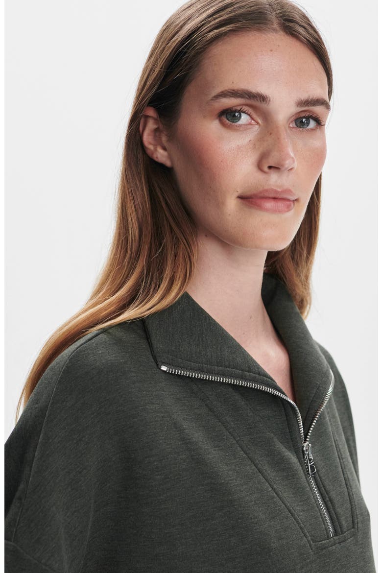 Hawley Half-Zip Sweatshirt, Alternate, color, OLIVE MARL