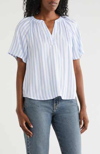 beachlunchlounge Kaylen Split Neck Top
