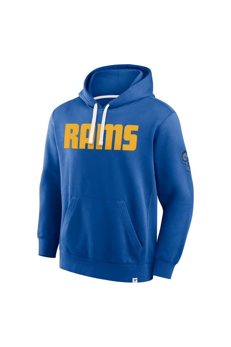 Men's Fanatics Royal Los Angeles Rams New Horizons Heritage Pullover Hoodie, Alternate, color, Royal
