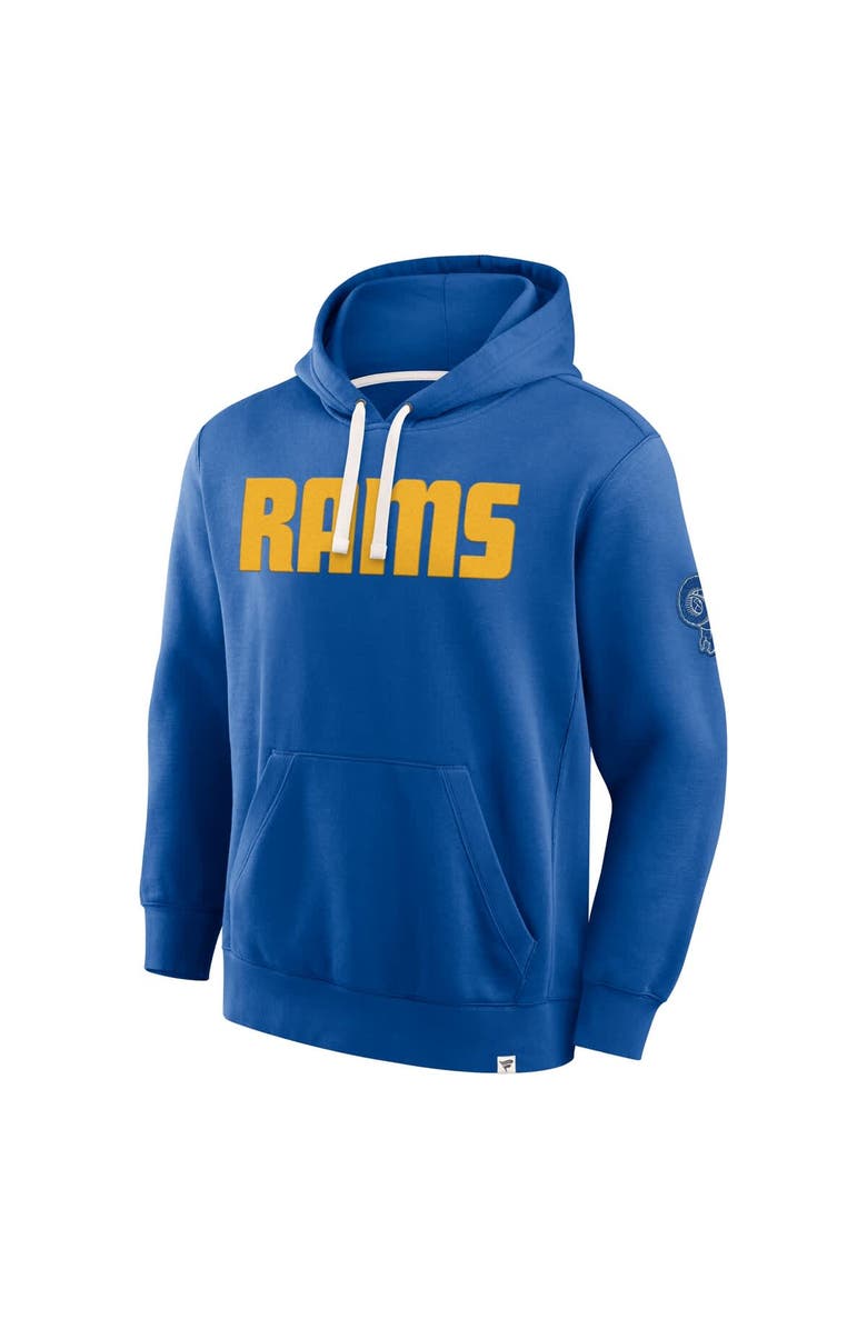 FANATICS Men's Fanatics Royal Los Angeles Rams New Horizons Heritage Pullover Hoodie, Alternate, color, Royal