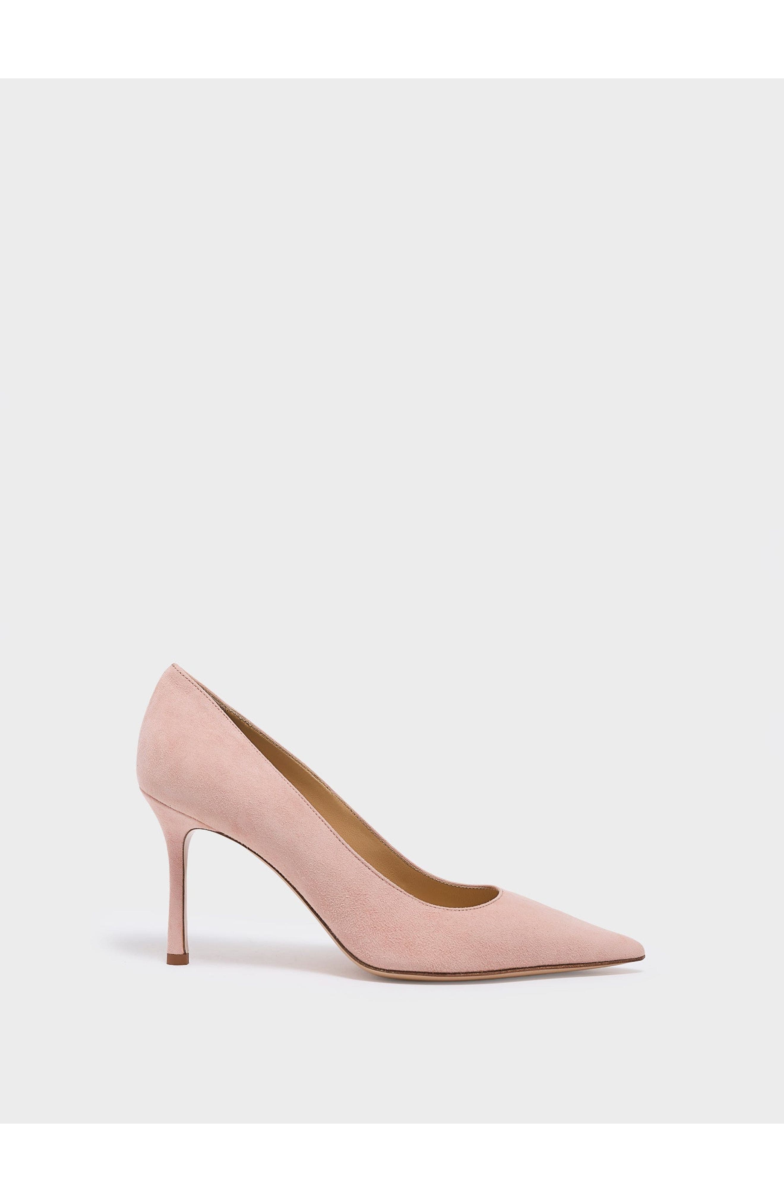 MARION PARKE Classic Pump 85 | Suede, Main, color, Powder
