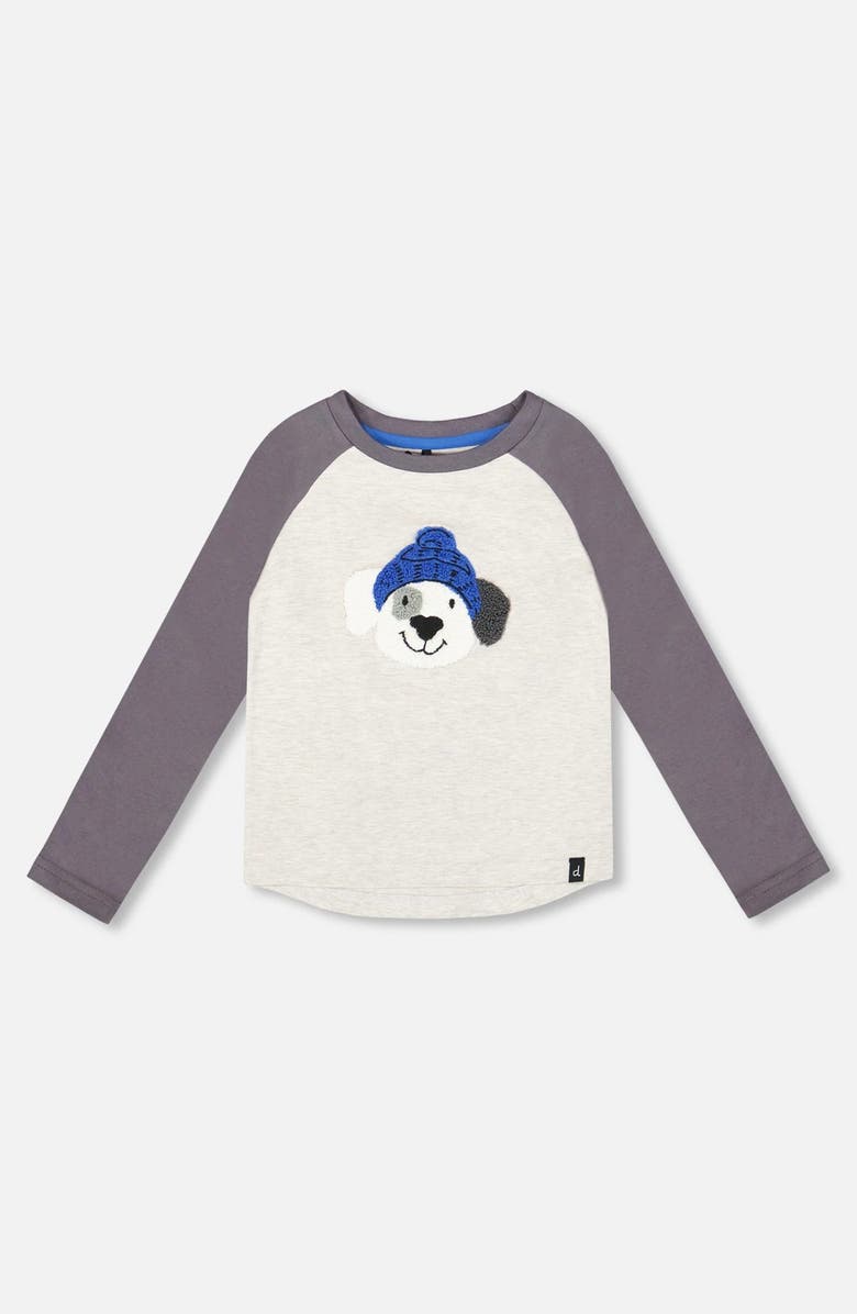 Deux par Deux Raglan Sleeve Organic Cotton Jersey Tee, Main, color,