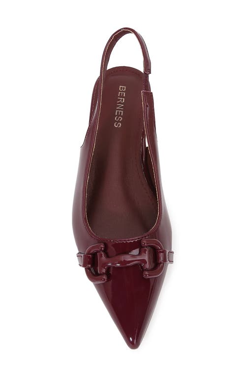 Berness Bit Slingback Flat In Burgundy