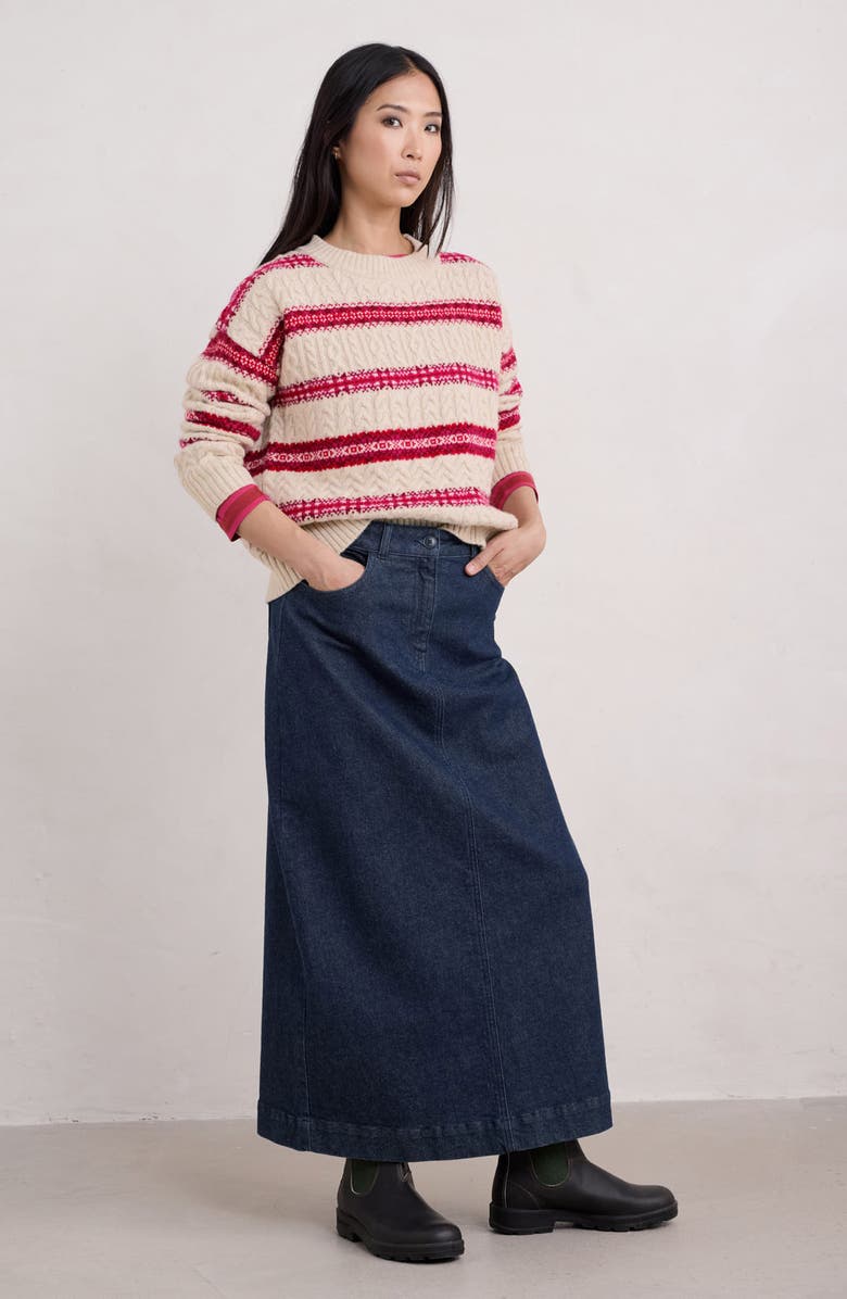 Seasalt Cornwall Shepherd Fair Isle Lambswool Blend Sweater, Alternate, color, 