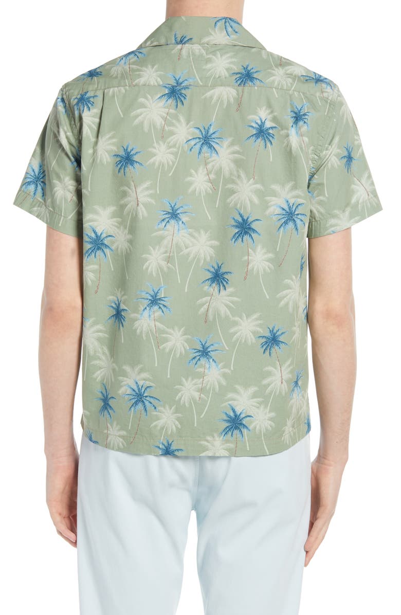 HIROSHI KATO KATO Men's Trim Fit Print Short Sleeve Button-Up Shirt, Alternate, color,