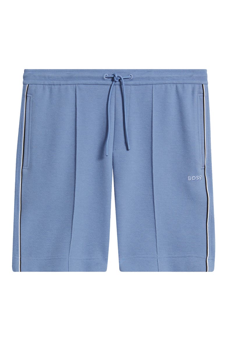 Pintuck Textured Shorts, Alternate, color, LIGHT/ PASTEL BLUE