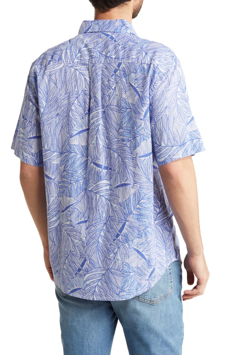 Tommy Bahama Tropical Vines Linen & Cotton Blend Button-Up Shirt, Alternate, color,