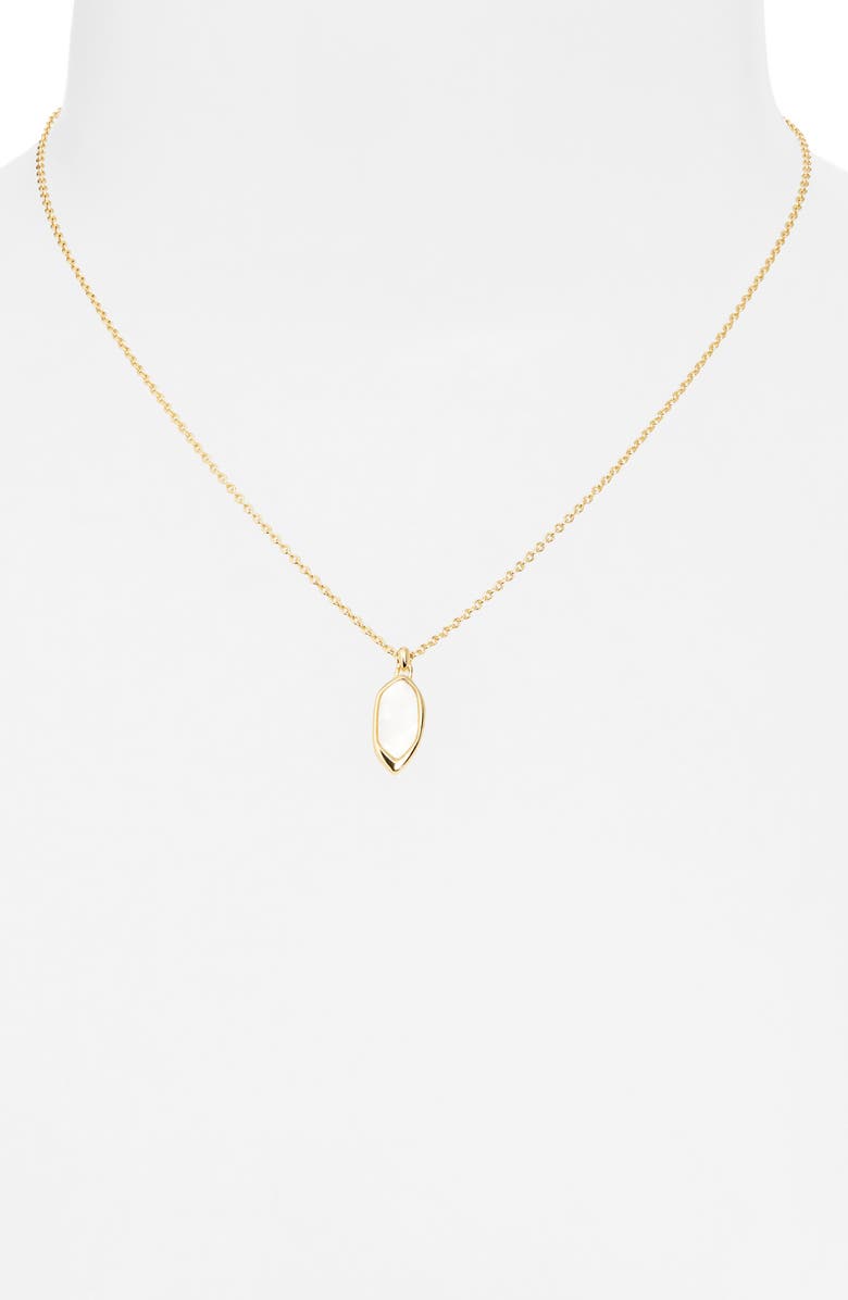 ARGENTO VIVO Mother-of-Pearl Pendant Necklace, Alternate, color, Gold