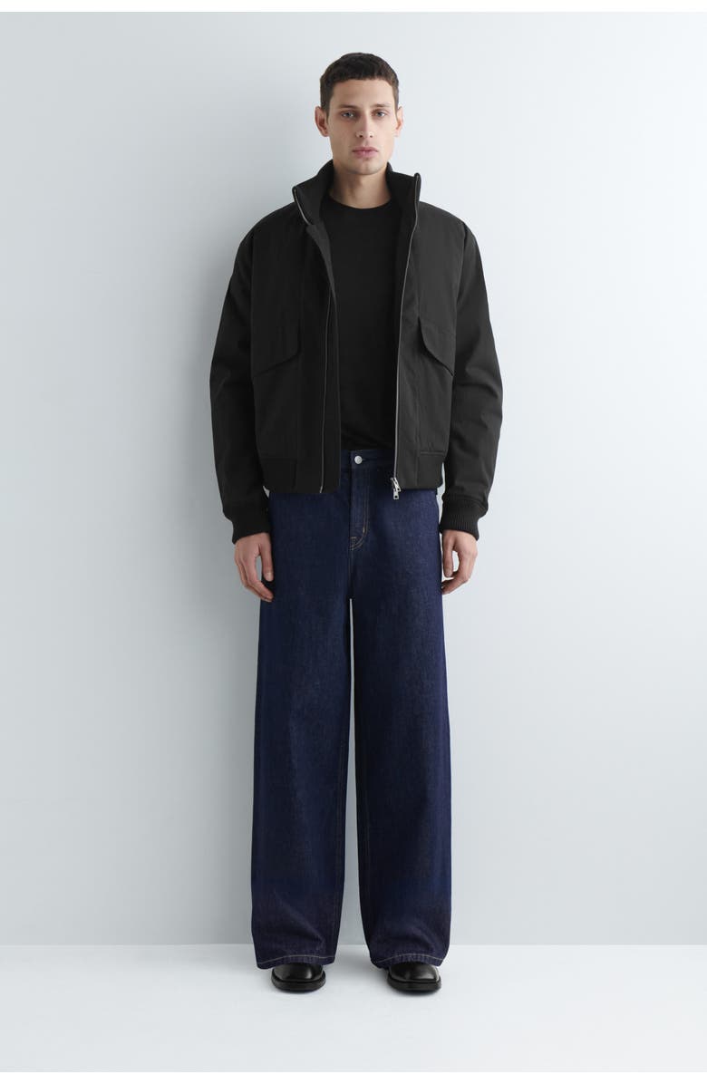 COS Cotton Crew-Neck T-Shirt, Alternate, color, Black