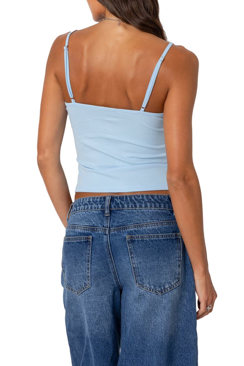 Rib Henley Camisole, Alternate, color, LIGHT-BLUE