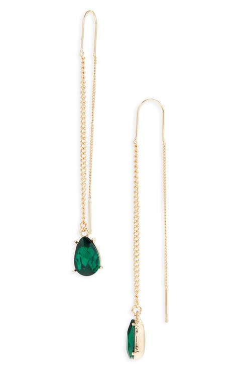 Teardrop Threader Earrings