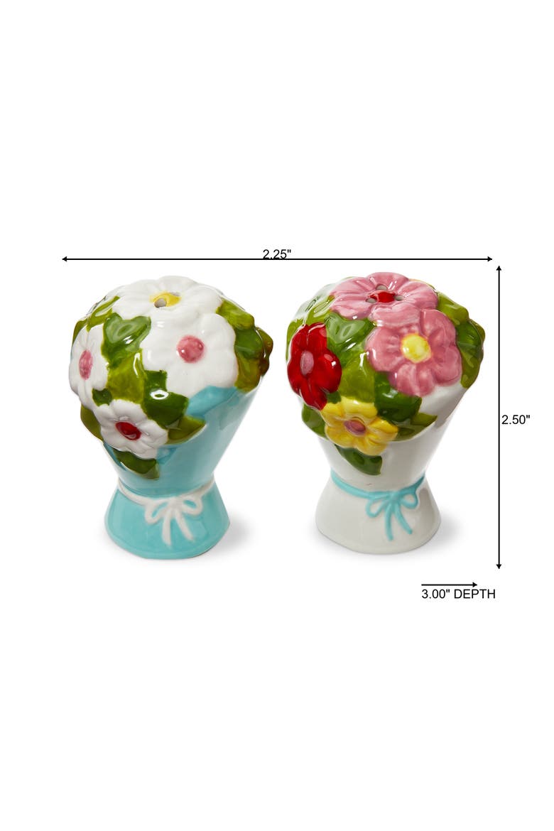 In Bloom Salt and Pepper Shaker Set Hand Wash Everyday Use, Alternate, color, Blue