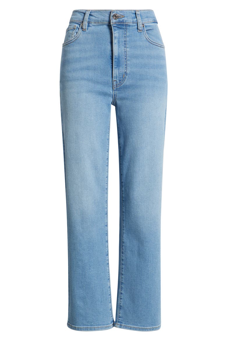 Le Sleek High Waist Ankle Straight Leg Jeans, Alternate, color, HONEYMOON
