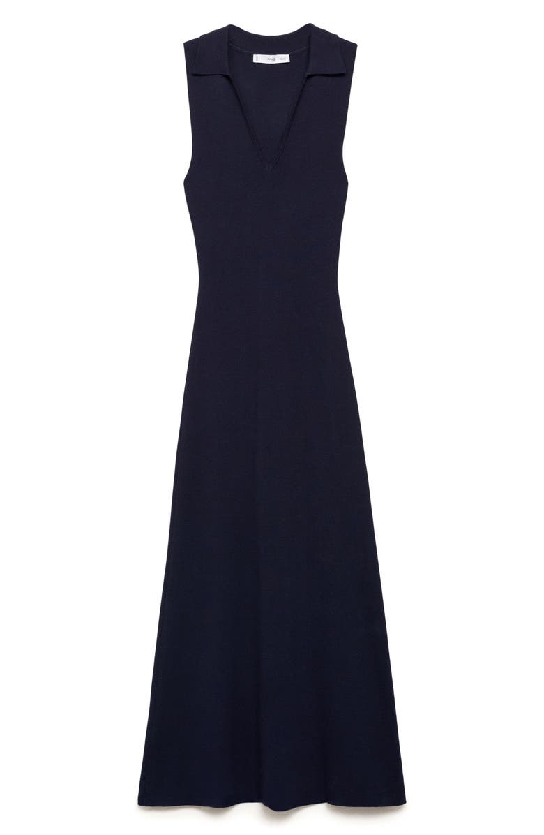 MANGO Collar Sleeveless Maxi Sweater Dress, Alternate, color, 