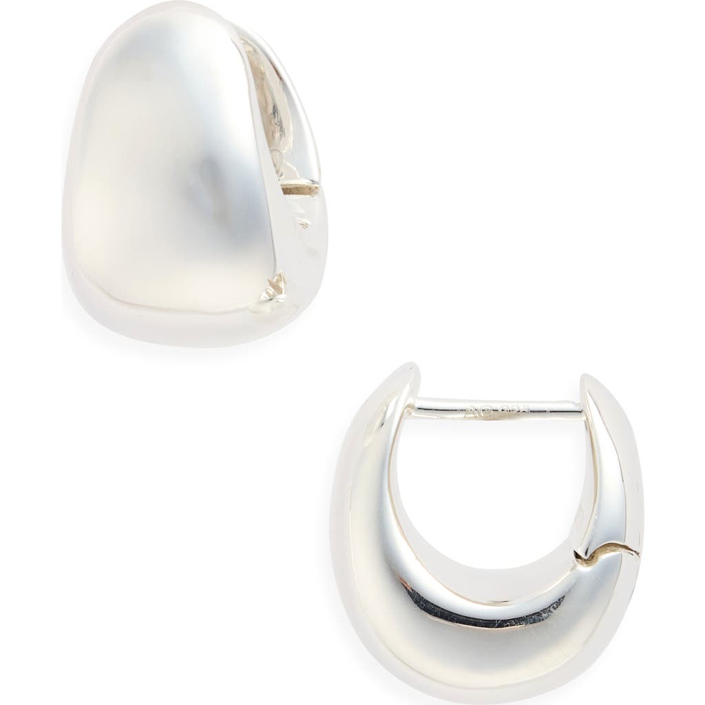 Lie Studio Lié Studio The Violet Hoop Earrings In Silver