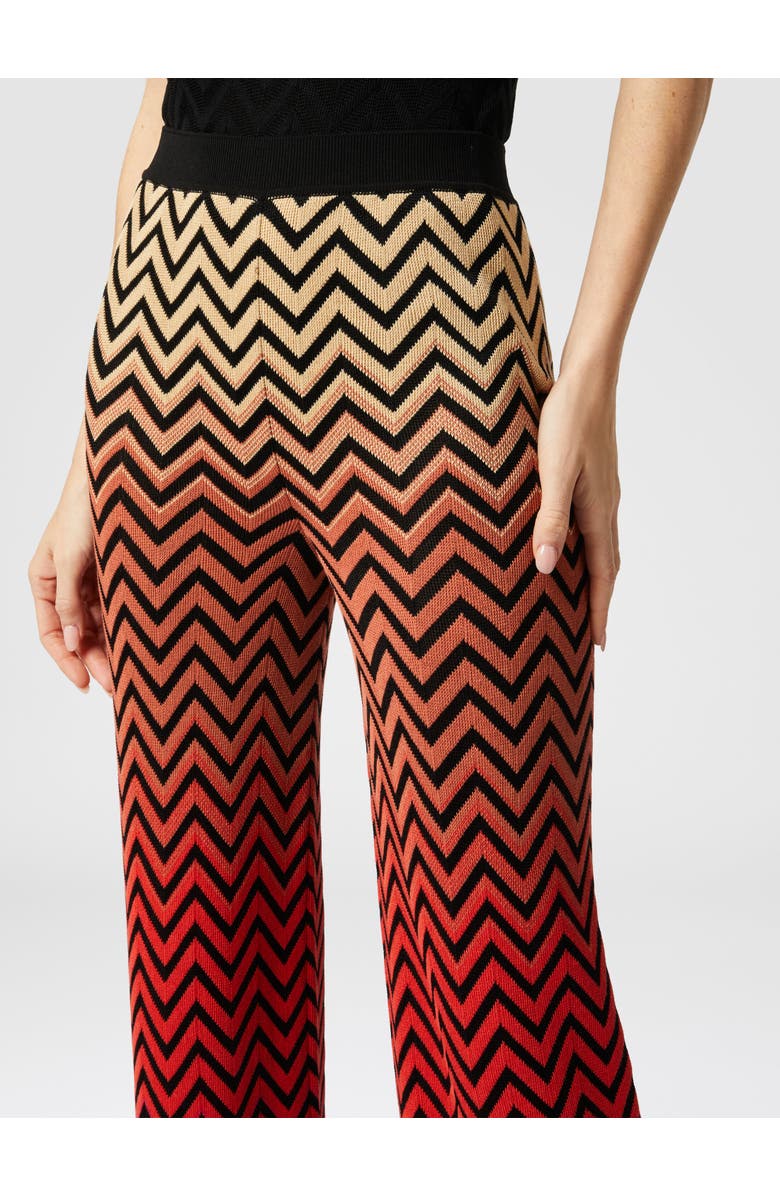 Missoni Straight Trousers With Dégradé Chevron Motif, Alternate, color, Multicoloured
