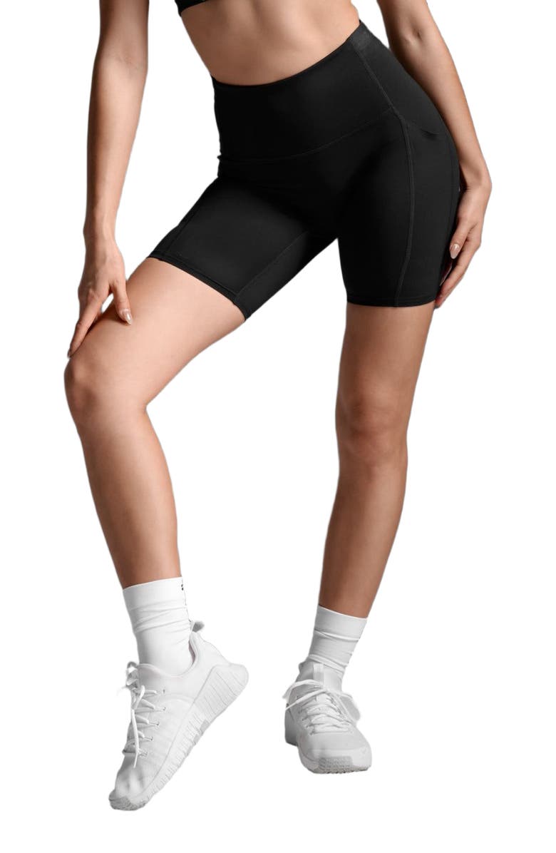 2XU Form Stash Hi-Rise Comp 6 Inch Shorts, Alternate, color, Black