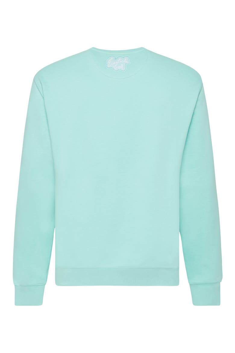 Swingman Appliqué Sweatshirt, Alternate, color, AQUA SKY