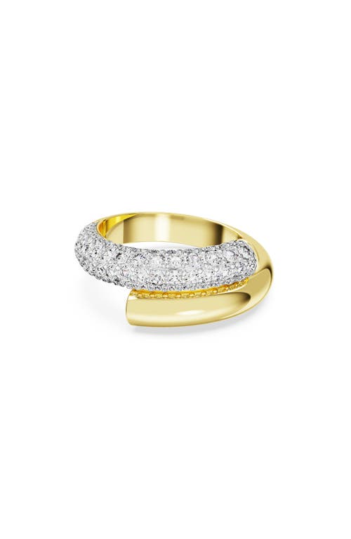 Swarovski Dextera Band Ring Round Gold Shiny Crystal